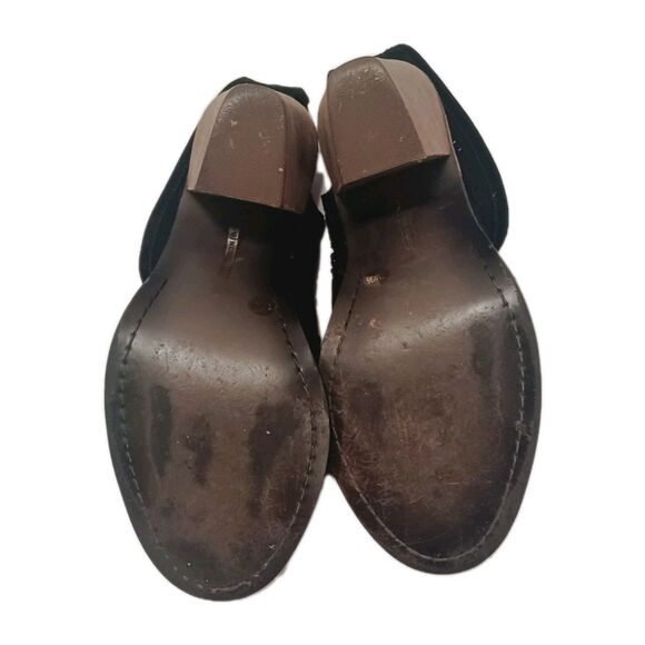 Vince Camuto Black Leather Koral Open Toe  Ankle Boots Women's Size 8M - Picture 5 of 8